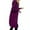 Purple Womens Coats, variant on SMihono Womens Plus Size Hooded Casual Outwear Jackets Women's Solid Color Jacket Thickening And Fleece And Winter Casual Zipper Long Sleeve Pocket Hooded Long Sweater Purple 4