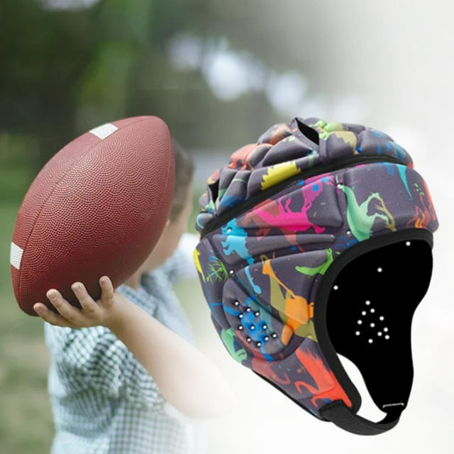Casque de Rugby Casquette de Protection de Rugby Casquette de Mêlée Multifonction Femmes Hommes Protecteur Drapeau Casque de Football Couvre-Chef de Rugby pour Style Rugby B