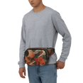 thumbnail image 6 of Zufioo Gigantic Skull In Clouds Print Square Double Layer Waist Bag, Durable & Stylish Fanny Pack with Zippered Pockets and Adjustable Strap for Outdoor & Daily, 6 of 6