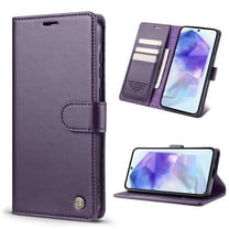 Dteck for iPhone SE(2022)/ iPhone SE(2020)/ iPhone 8/7 Case with Card Holder,RFID Blocking Leather Wallet Case with Flip Card Slots,Kickstand & Magnetic Closure for iPhone SE 2nd&3rd,iPhone 8&7,Purple