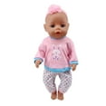 thumbnail image 3 of Baby Girl Doll Clothes Set for 14-18 Inch Babydolls, Baby Doll Outfits Accessories, Cute Pattern Outfits for Bitty Babydolls Outfits Accessories fit Newborn Babydoll Girls Matching Clothing, 3 of 5