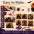 thumbnail image 3 of Halloween Diamond Art Kit for Adults, Cute Ghost Pumpkin Witch Pearl Painting Craft for Beginners, Spooky Fall Wall Decor and Gift, 3 of 6