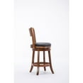 thumbnail image 3 of Boraam Palmetto Counter Height Swivel Wood Kitchen Bar Stool - Walnut Finish, 3 of 5