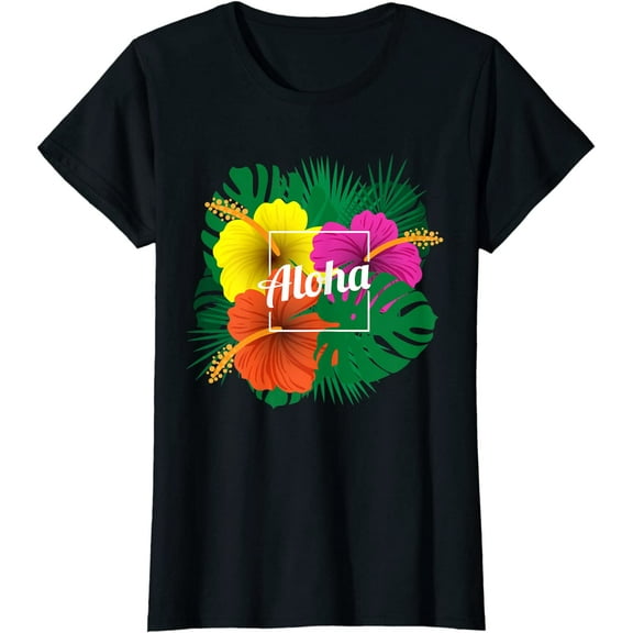 Aloha Tropical Flowers T-Shirt