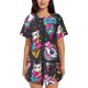 thumbnail image 1 of Fotbe Cat Icecream Conjunto de Pijama Estampado para Mujer, 2 Piezas, Ropa de Dormir con Camiseta de Manga Corta y Shorts Suaves-XX-Large, 1 of 6