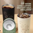 thumbnail image 3 of Tasse à Café Isotherme en Acier Inoxydable 500ml à Double Paroi; Tasse de Voyage Anti-Déversement avec Poignée, 3 of 8