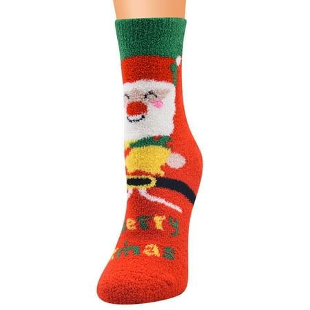 

Vokewalm Christmas Women Santa Winter Warm Cartoon Socks