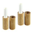 thumbnail image 5 of Stgfyxgs 2 Pieces Lip Glosses Bottles Lip Tubes Bamboo Shell Empty 2.8G Lip Oils Bottles for Valentine's Day Present DIY Lipstick, 5 of 9