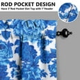 thumbnail image 5 of Kitchen Curtains and Valance Set 24 Inch Tier Pioneer Colorful Floral Curtains Small Drapes for Cafe Living Room Bathroom Farmhouse 3 Pieces Set Rod Pocket, 5 of 6