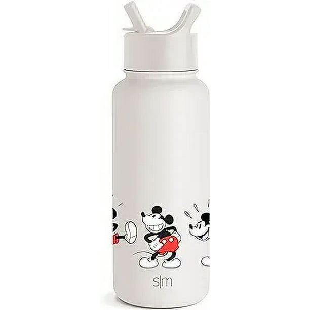 Botella de agua Simple Modern Disney 32 oz con tapa a prueba de fugas