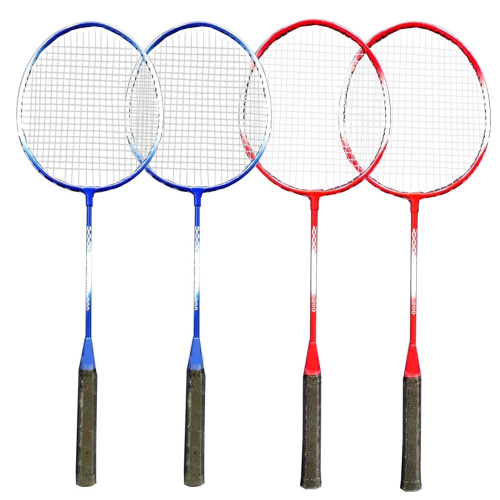 Lixada Badminton Set with 4 Racquets, Net with Poles, 3 Shuttlecocks and Carrying Case for Kids and Adults, multi-player