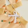 thumbnail image 5 of CAICJ98 Toddler Baby Boy Easter Outfit Summer Clothes Long Sleeve Sweatshirts Pants Cute Bunny Clothing Set (Yellow,0-6 Months), 5 of 7