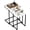 White, variant on Nesting Coffee Table Set of 6 Side Tables, Industrial C-Shaped End Tables with Wood Table Top & Sturdy Metal Frame Stacking Accent Furniture