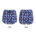 thumbnail image 3 of Rateoe star Skull flower crystal Printed 2 in 1 Women's Workout Shorts for Athletic Gym Running Shorts with Phone Pockets-Small, 3 of 7