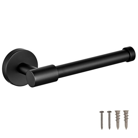 Design House Graz Park Wall Mount Toilet Paper Holder, Matte Black