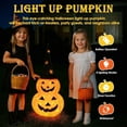 thumbnail image 3 of Halloween Collapsible Pumpkin Decorations 3FT, Pre-Lit 50 LED 8 Modes Jack-o-Lantern, Collapsible Pop Up for Indoor Outdoor Yard Porch Party, Halloween Decorations, Thanksgiving Decor, 3 of 5