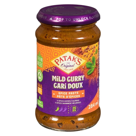 Pâte d’épices Cari doux de Patak's 284 ml