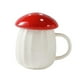 thumbnail image 3 of Taza de champiñones de dibujos animados, regalos , vaso de agua duradero con tapa, vasos para té, zumo de naranja, bebida, Rojo perfecl Taza de setas, 3 of 7