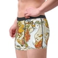 thumbnail image 2 of Sikiie Ducks and Flowers Print Men's Boxer Briefs, Elastic Waistband Boxer Briefs Leggings-XX-Large, 2 of 5