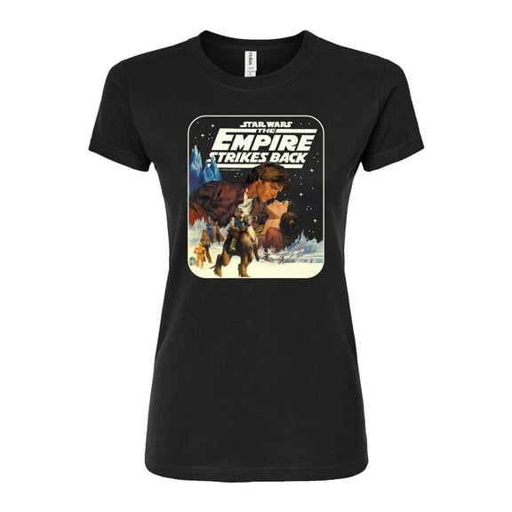 Star Wars - Han Leia Empire Strikes Back - Juniors Fitted Tee