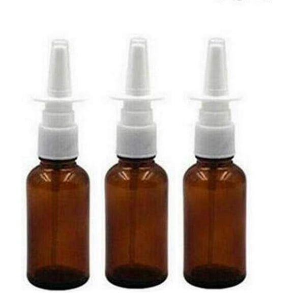 Zaoz 3PCS 10ml Empty Amber Glass Nasal Spray Bottle Cosmetic Travel Packing Perfume Makeup Water Storage Holder Container With Fine Mist Sprayers DIY Beauty Tool A418