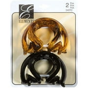 Elements: Brown & Black Hair Clip, 1 ct