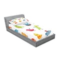 thumbnail image 2 of Ambesonne Animal Fitted Sheet & Pillow Sham Set, Colorful Humor Bird, Twinxl, Multicolor, 2 of 2