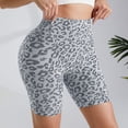 thumbnail image 6 of Womens Shorts 2025 Summer Abdominal Leopard Print Yoga Pants Lifting Running Peach Fitness Beach Vacation Trendy 2025 S-L, 6 of 7