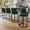 Green, variant on iooHug 26 Inch Swivel Counter Height Bar Stools with Back, Set of 4 PU Leather Bar Chairs with Footrest, Kotchen Counter Stools with Metal Frame, White