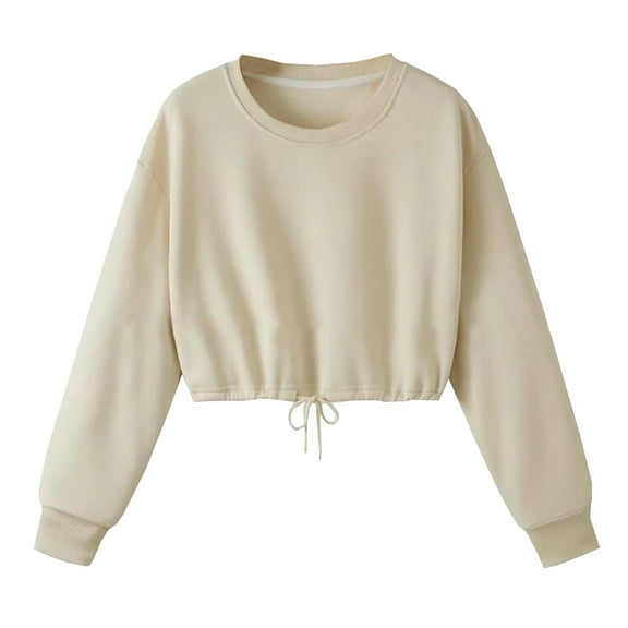 EDFBUYKRS Fall Sweatshirts for Women Crewneck Long Sleeve Shirts Casual Tunic Tops Lightweight Pullover Sweatshirts S