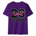 thumbnail image 2 of ZJXFGS Senior Shirts Class Of 2026 Womens Tops T Shirts for Women First Day Of School Outfit Purple 3XL, 2 of 4