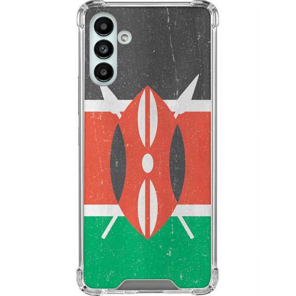 Skinit Countries of the World Kenya Flag Distressed Galaxy A13 5G Clear Case