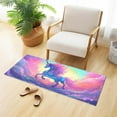 thumbnail image 2 of Dreamtimes Rainbow Unicorn Kitchen Mat 20"x39", Non Skid Kitchen Runner Rug Absorbent Resist Dirt Kitchen Floor Mat Comfort Standing Mat for Kitchen, Floor, Office, Sink, Laundry, 2 of 6