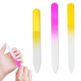 thumbnail image 1 of Lima de uñas de cristal de 3 uds para lima de uñas Natural cuidado de uñas suave de doble cara 2610, 1 of 8