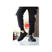 ulogu Waterproof Steel Toe Shoes for Men Women Lightweight Non-Slip Sneakers Comfortable Puncture Proof Shoes (Men Size 9.5, Black)