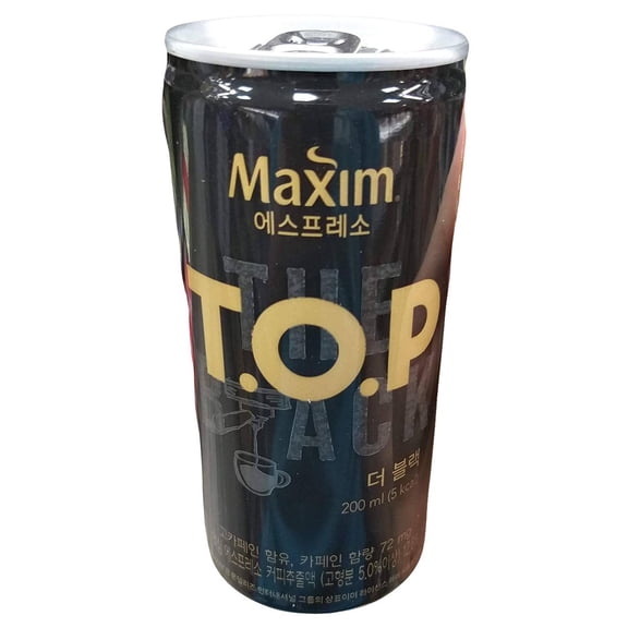 Maxim - T.O.P. Black Coffee, 1.7 Pounds (6.8oz x 4 cans), (1 Pack of 4 Cans)