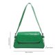 thumbnail image 2 of Bolso de hombro de charol de PU con patrón de cocodrilo para mujer (verde), 2 of 9