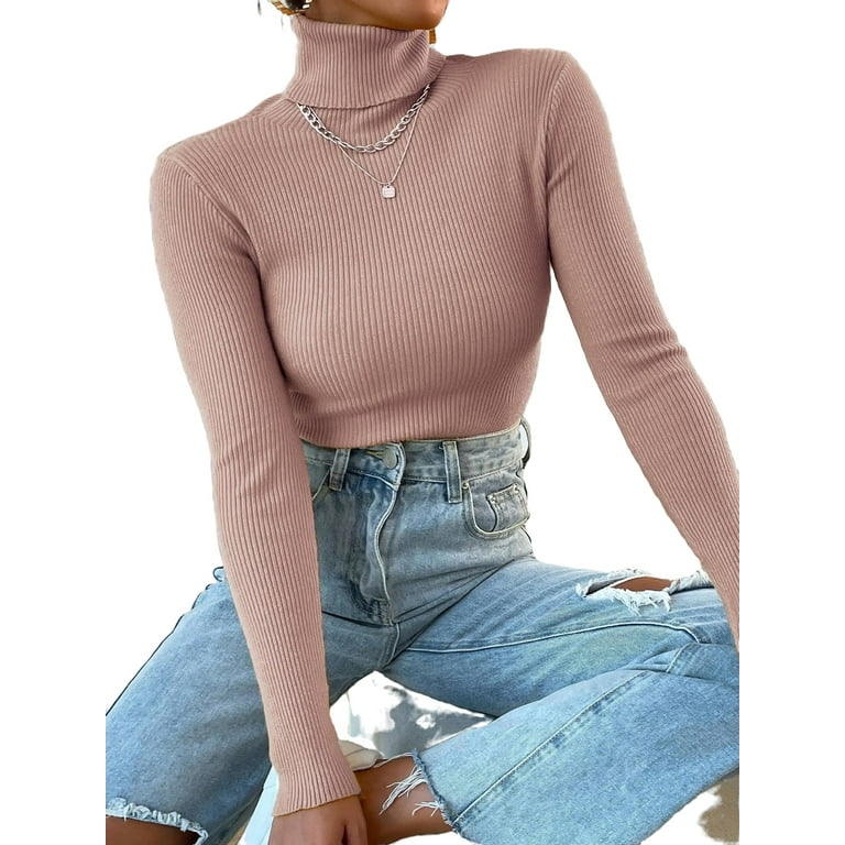 Dusty top pink turtleneck