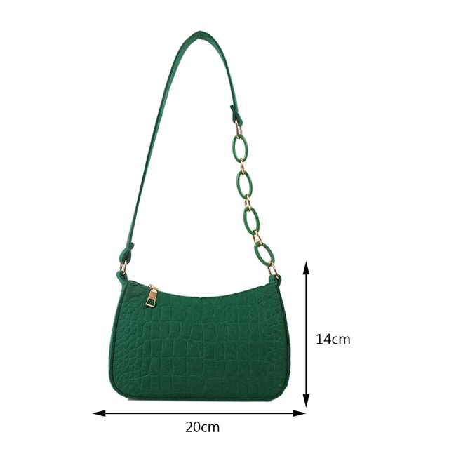 Bolsa de viaje de moda de sillín de fieltro portátil Elegante informal para vacaciones de fin de semana Sywqhk Para Estrenar