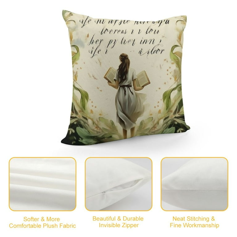 Bible Verse Throw Pillow Cover Cushion Case, Blessing gift, Scripture Art,  Scripture Sayings, Bible Quote, Jeremiah, Church Gifts, Sofa Bed Living