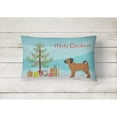 thumbnail image 2 of Carolines Treasures CK3863PW1216 Puggle Christmas Tree Canvas Fabric Decorative Pillow, 12H x16W, multicolor, 2 of 4