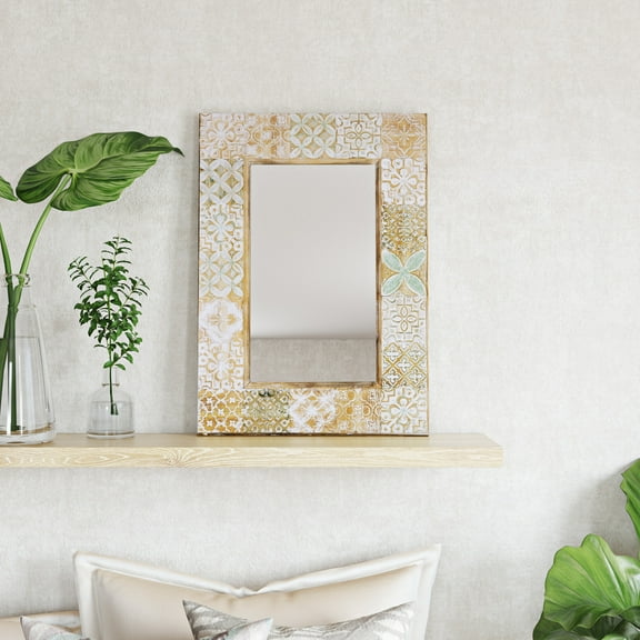 Nyah Wood Wall Mirror