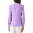 thumbnail image 3 of INSPIRE CHIC Women's Bow Tie Neck Tops Elegant Long Sleeve Business Work Office Blouse M Purple, 3 of 5