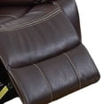 thumbnail image 4 of Benjara Elva 37 Inch Power Recliner with USB Charging Port, Brown Gel Faux Leather, 4 of 5