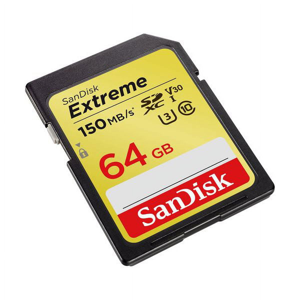 SanDisk Extreme PRO 64GB SDXC UHS-I Full Size Memory Card, 170 MB