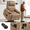 1# USB-Brown, variant on Power Lift Recliner Chair for Elderly with Heat & Massage, 160° Electric Adjustable PU Leather Recliner Sofa with Remote Control, Stand Assist, Cup Holder & Side Pockets for Living Room (Brown)