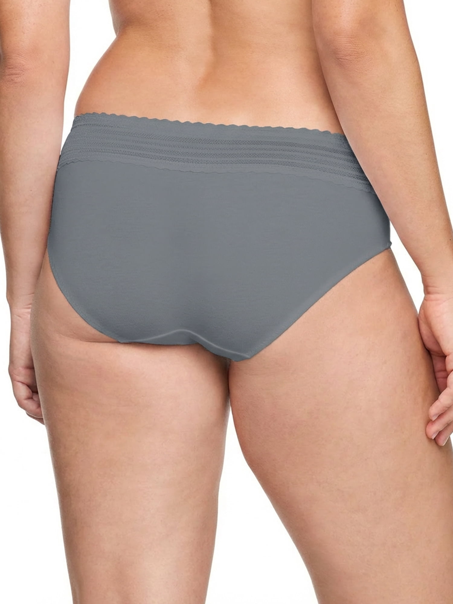 Warners® Blissful Benefits Women's Dig-Free Comfort Mid Waist Cotton Hipster with Lace 3-Pack S-3XL
