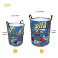 thumbnail image 5 of Fotbe Laundry Hamper With Durable Leather Laundry Basket Multicolored Butterflies Thickened Waterproof Round Collapsible Laundry Hamper, Dirty Clothes Laundry Basket, 5 of 8