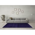 thumbnail image 3 of Ahgly Company Indoor Round Abstract Purple Modern Area Rugs, 3' Round, 3 of 4