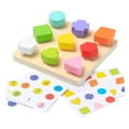 thumbnail image 3 of Juego de Mesa de Combinación, Giratorio, Actividades de Aprendizaje Cognitivo para Niños en Edad Preescolar, Juguete Educativo para Jardín de Infantes Coincidencia de formas, 3 of 9